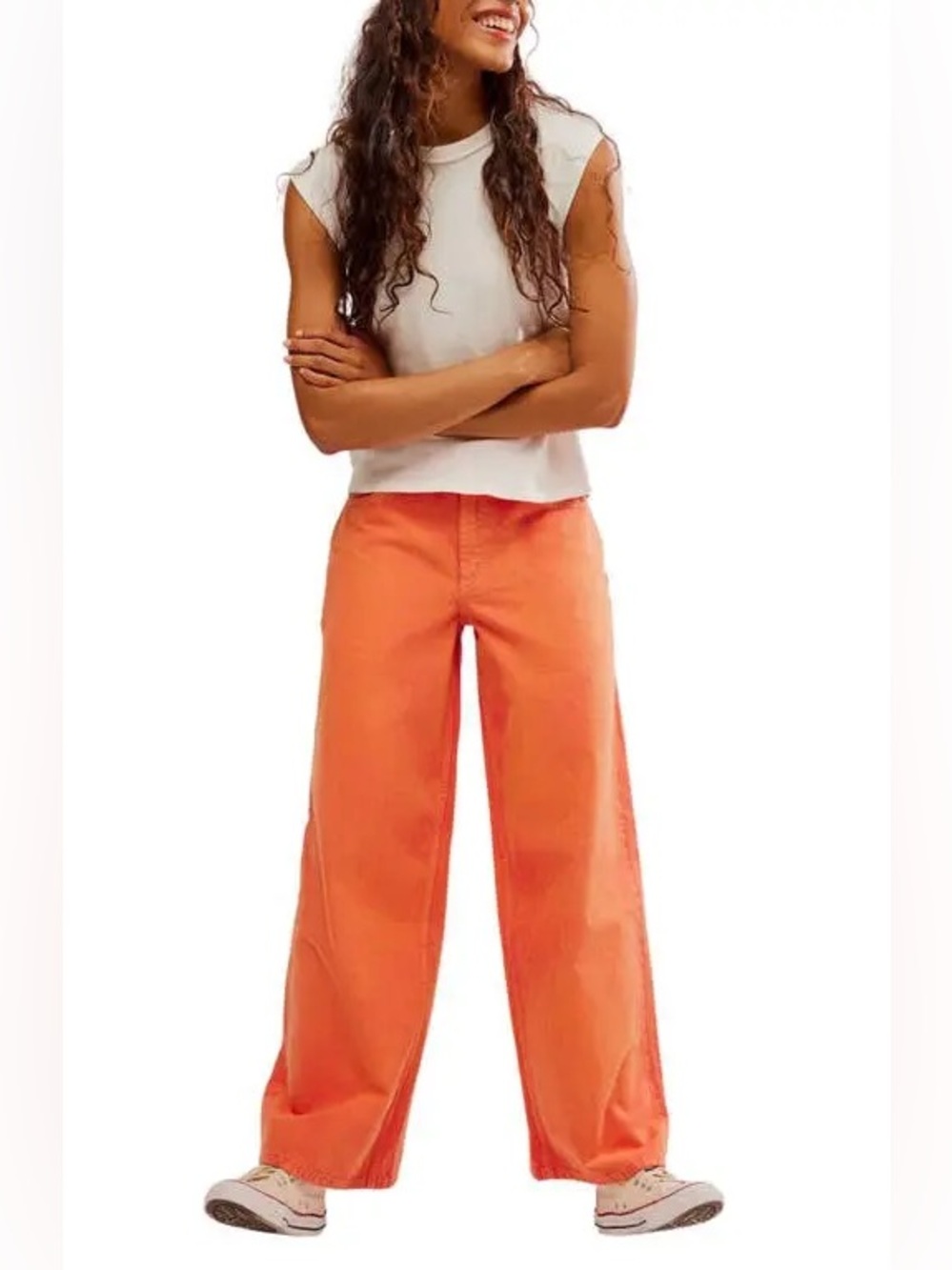Free People Waterfalls Baggy Wide Leg Jeans